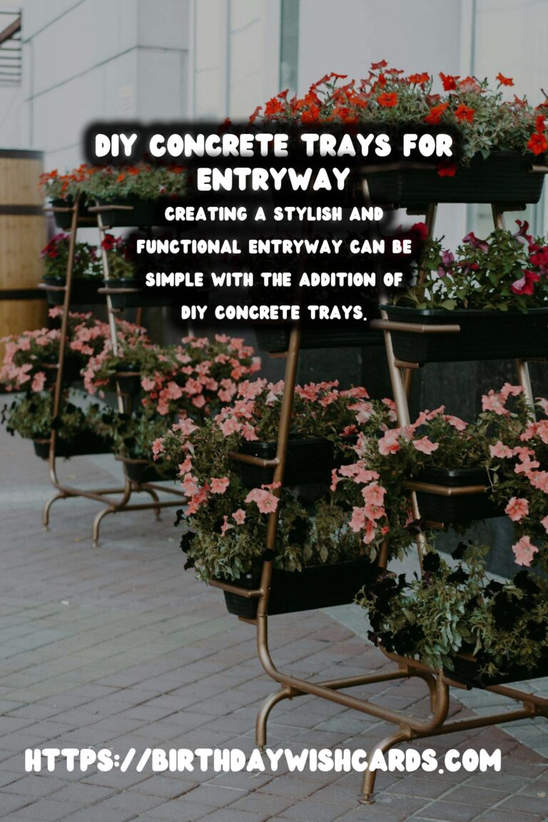 DIY Concrete Trays for Entryway: Step-by-Step Guide