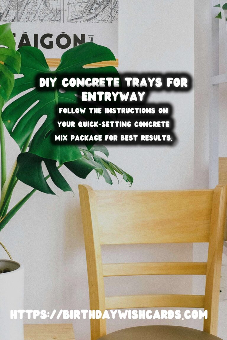 DIY Concrete Trays for Entryway: Step-by-Step Guide