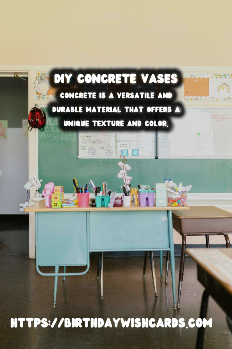DIY Concrete Vases with Minimalist Shapes: A Modern Touch to Your Home Decor