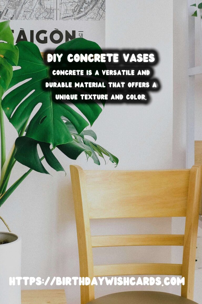 DIY Concrete Vases with Minimalist Shapes: A Modern Touch to Your Home Decor