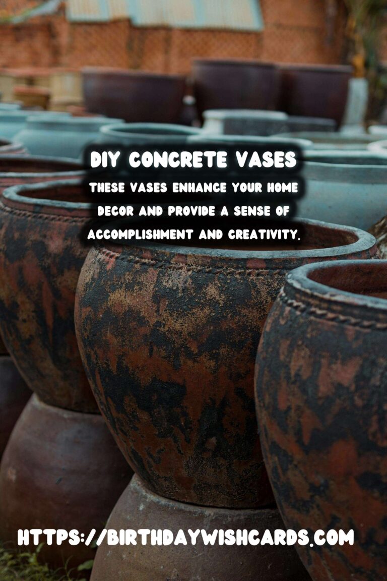 DIY Concrete Vases with Minimalist Shapes: A Modern Touch to Your Home Decor