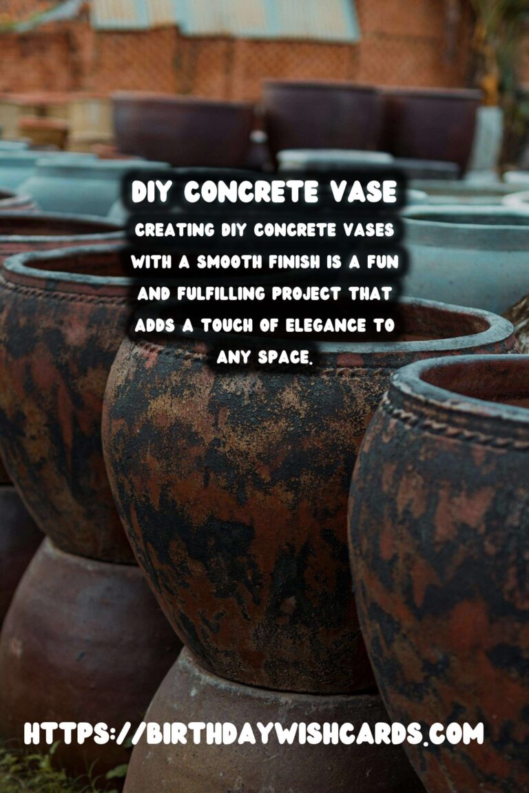 DIY Concrete Vases with Smooth Finish: A Step-by-Step Guide