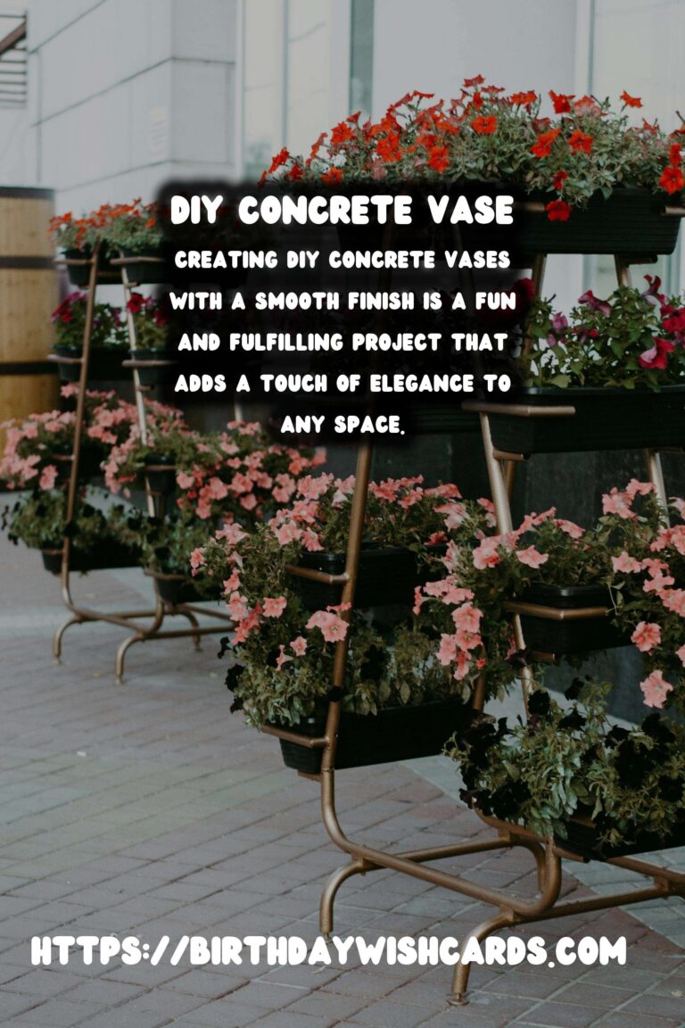 DIY Concrete Vases with Smooth Finish: A Step-by-Step Guide