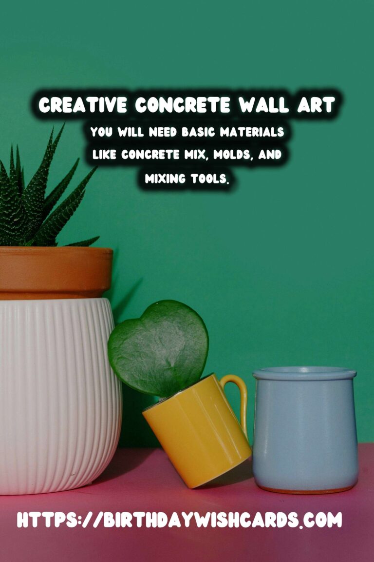 DIY Concrete Wall Art: Transform Your Space with Creative Designs