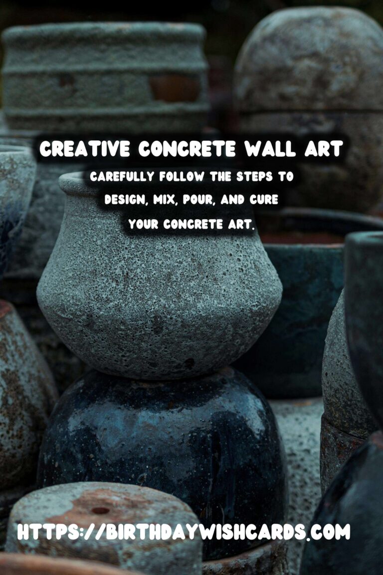 DIY Concrete Wall Art: Transform Your Space with Creative Designs