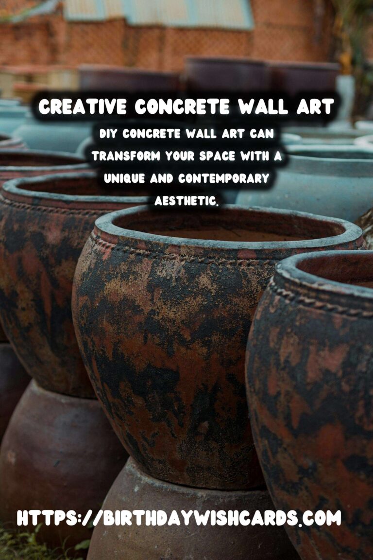 DIY Concrete Wall Art: Transform Your Space with Creative Designs