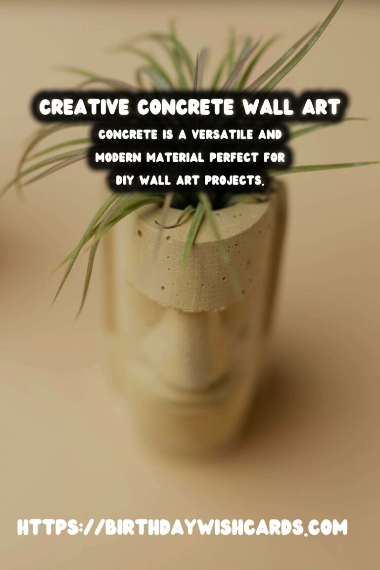 DIY Concrete Wall Art: Transform Your Space with Creative Designs