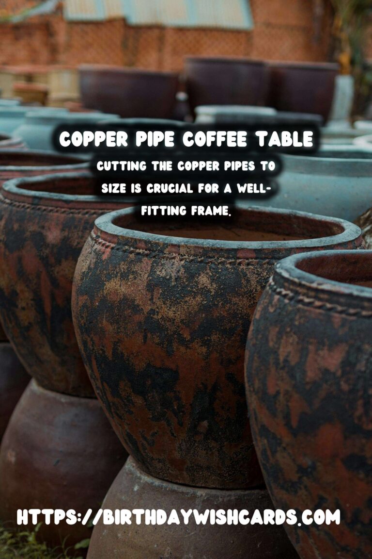DIY Copper Pipe Coffee Table: A Step-by-Step Guide