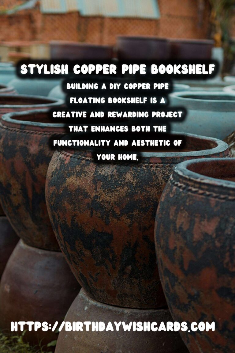 DIY Copper Pipe Floating Bookshelf: A Stylish and Functional Addition to Your Home