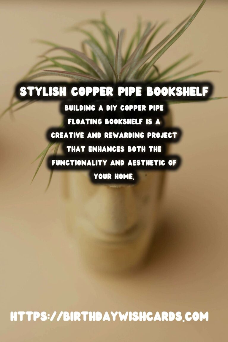 DIY Copper Pipe Floating Bookshelf: A Stylish and Functional Addition to Your Home