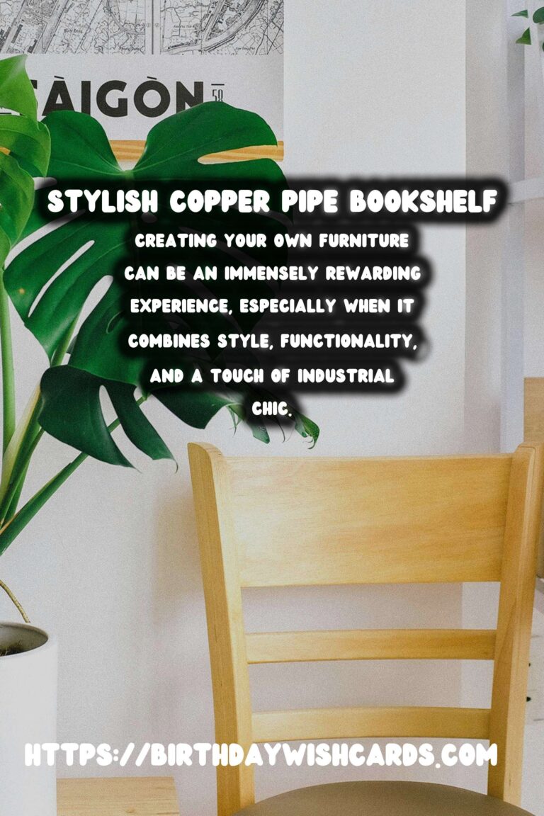 DIY Copper Pipe Floating Bookshelf: A Stylish and Functional Addition to Your Home