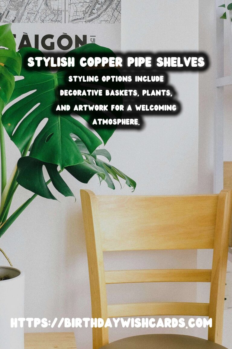 DIY Copper Pipe Shelves for a Stylish Entryway