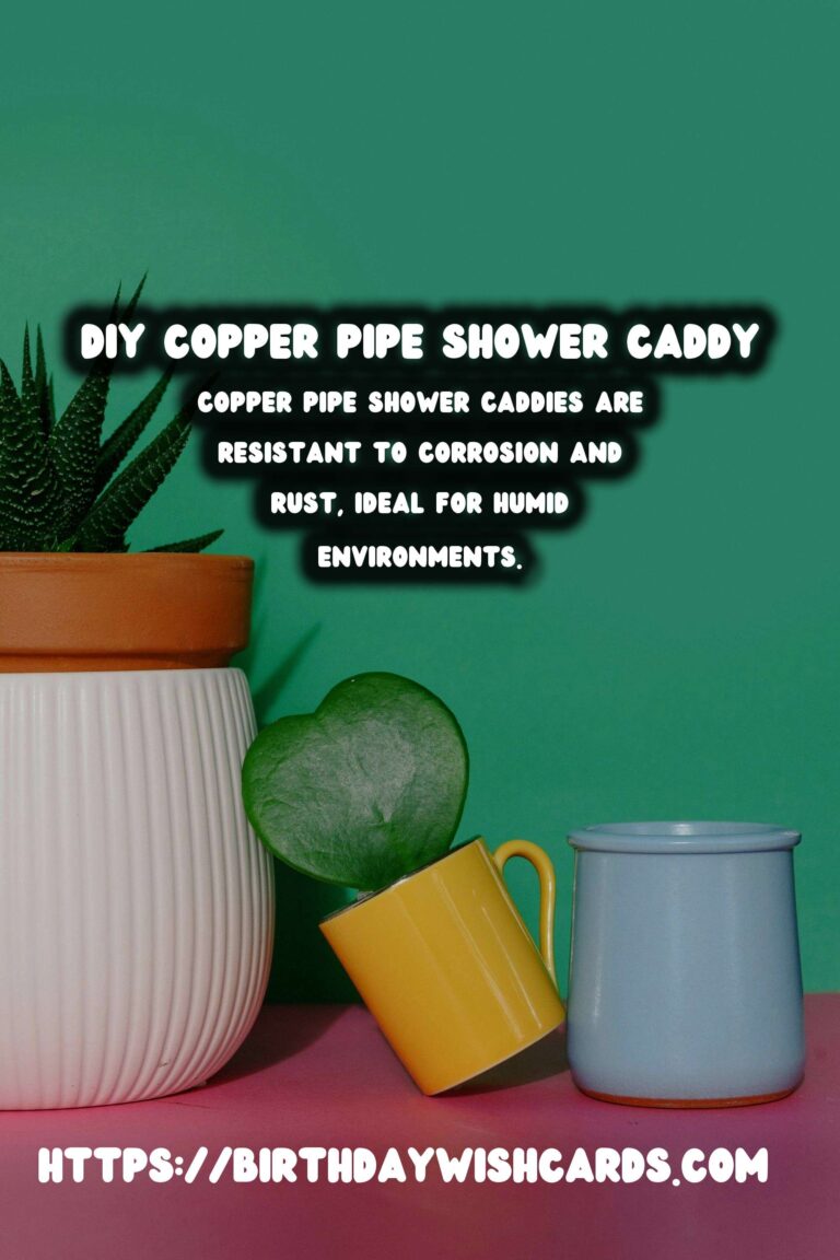 DIY Copper Pipe Shower Caddy: A Stylish Bathroom Storage Solution