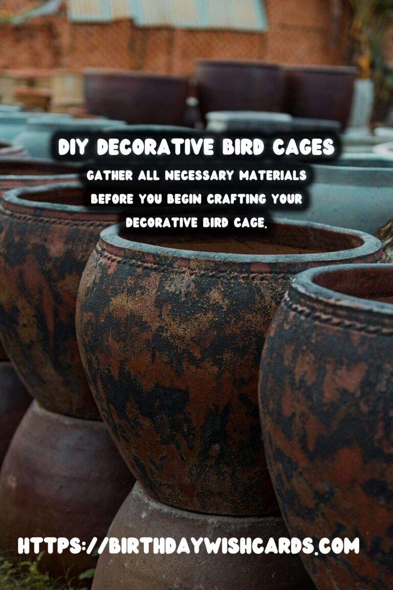 DIY Decorative Bird Cages: A Step-by-Step Guide to Crafting Beautiful Displays