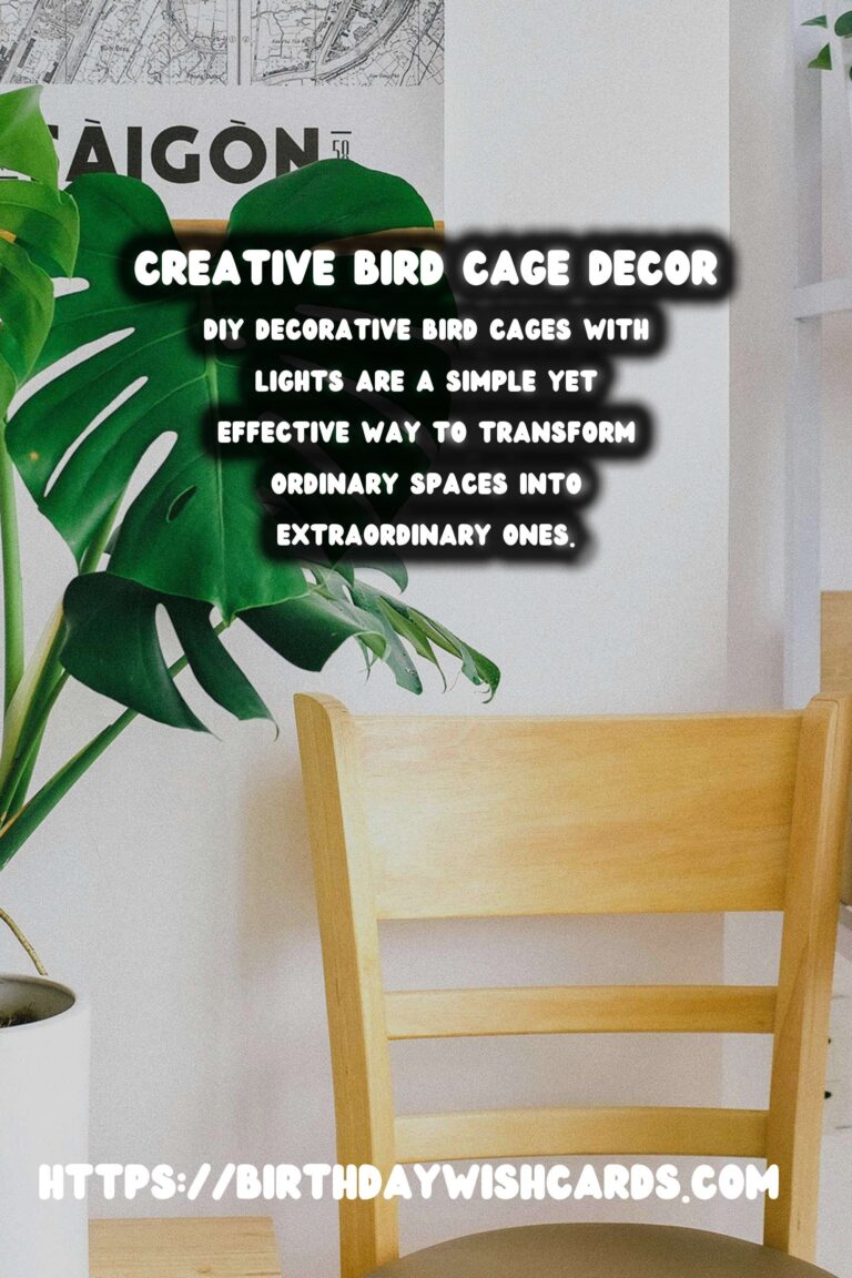 DIY Decorative Bird Cages with Lights: Illuminate Your Space with Style