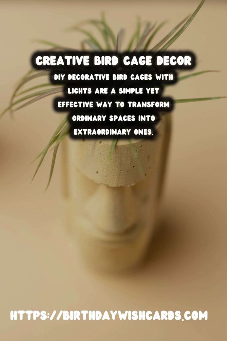 DIY Decorative Bird Cages with Lights: Illuminate Your Space with Style