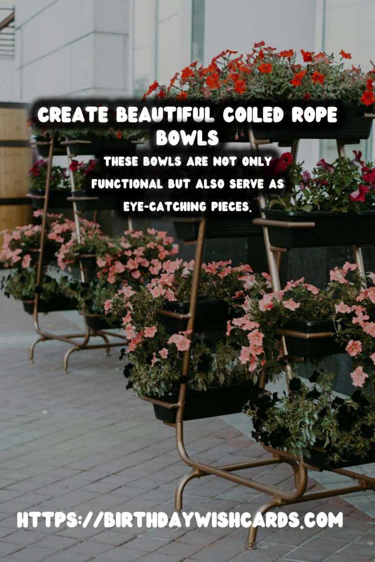 DIY Decorative Bowls from Coiled Rope: A Creative Craft Guide