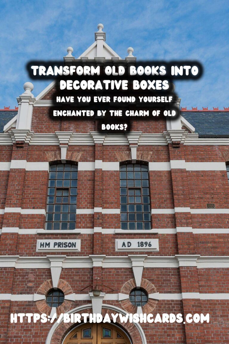 DIY Decorative Boxes: Transforming Old Books into Timeless Art