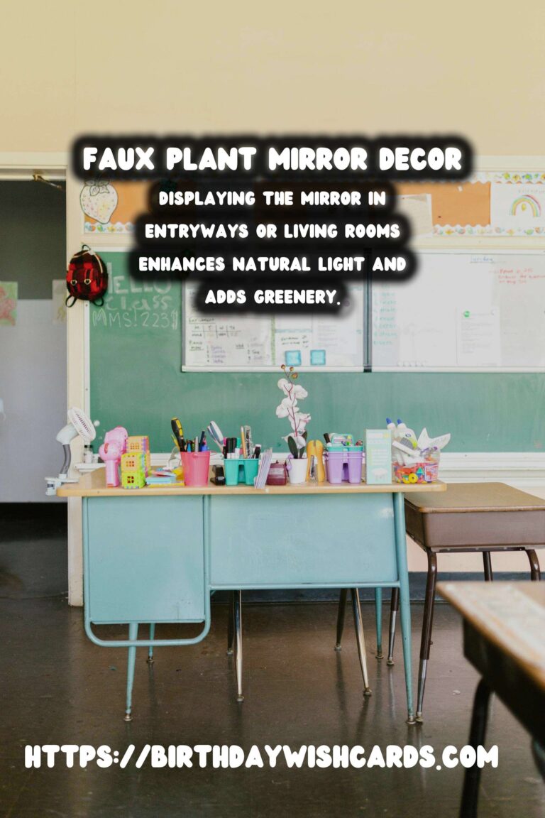 DIY Decorative Mirrors with Faux Plants: Transform Your Space