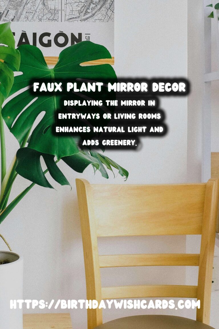 DIY Decorative Mirrors with Faux Plants: Transform Your Space
