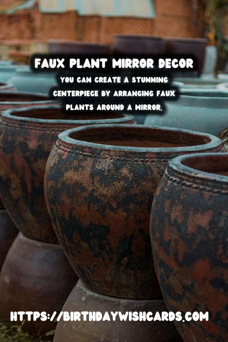 DIY Decorative Mirrors with Faux Plants: Transform Your Space