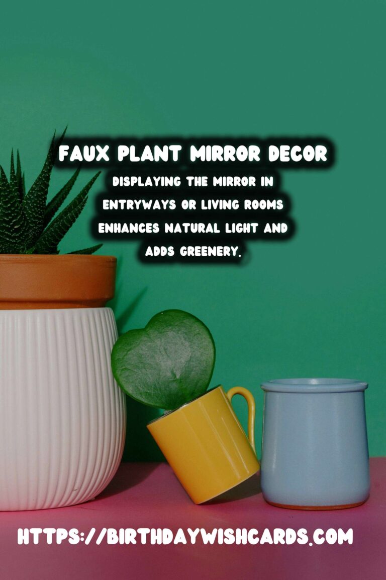 DIY Decorative Mirrors with Faux Plants: Transform Your Space