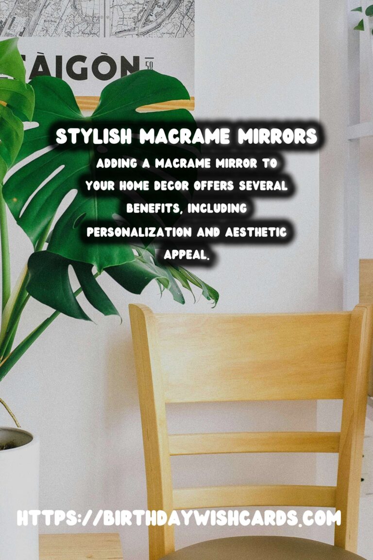 DIY Decorative Mirrors with Macrame: A Stylish Home Decor Craft