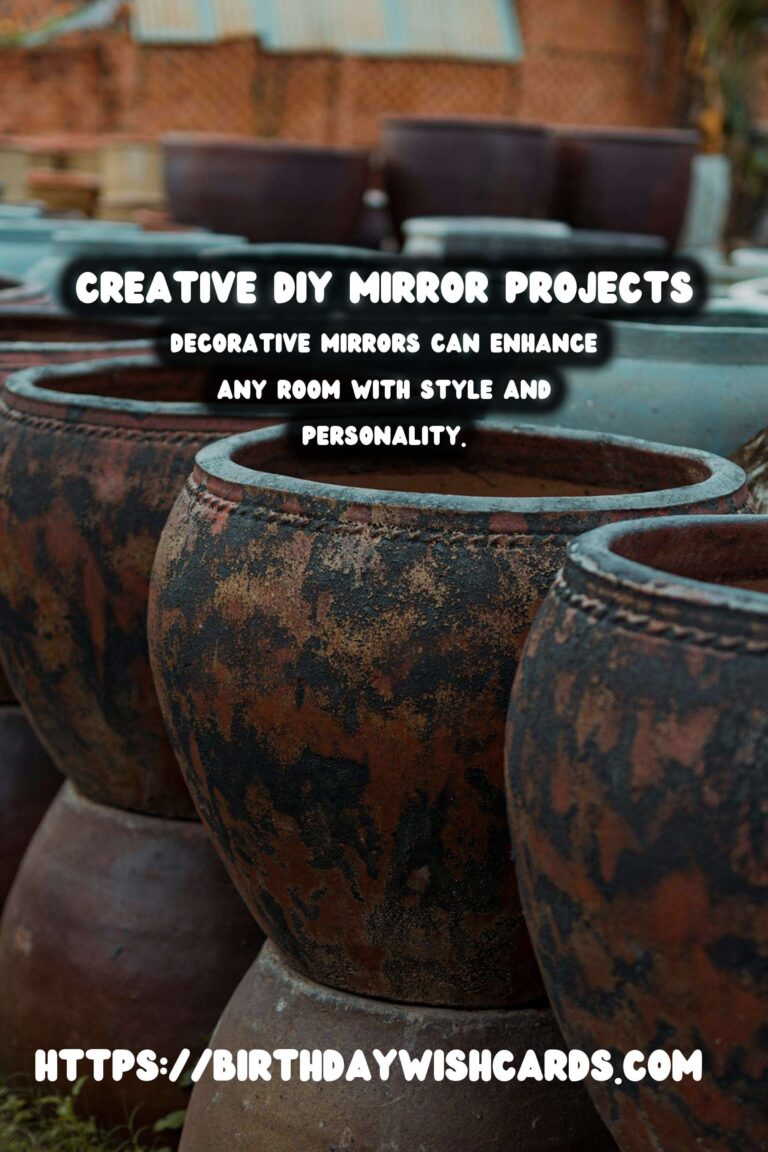 DIY Decorative Mirrors with Painted Frames: A Creative Home Project