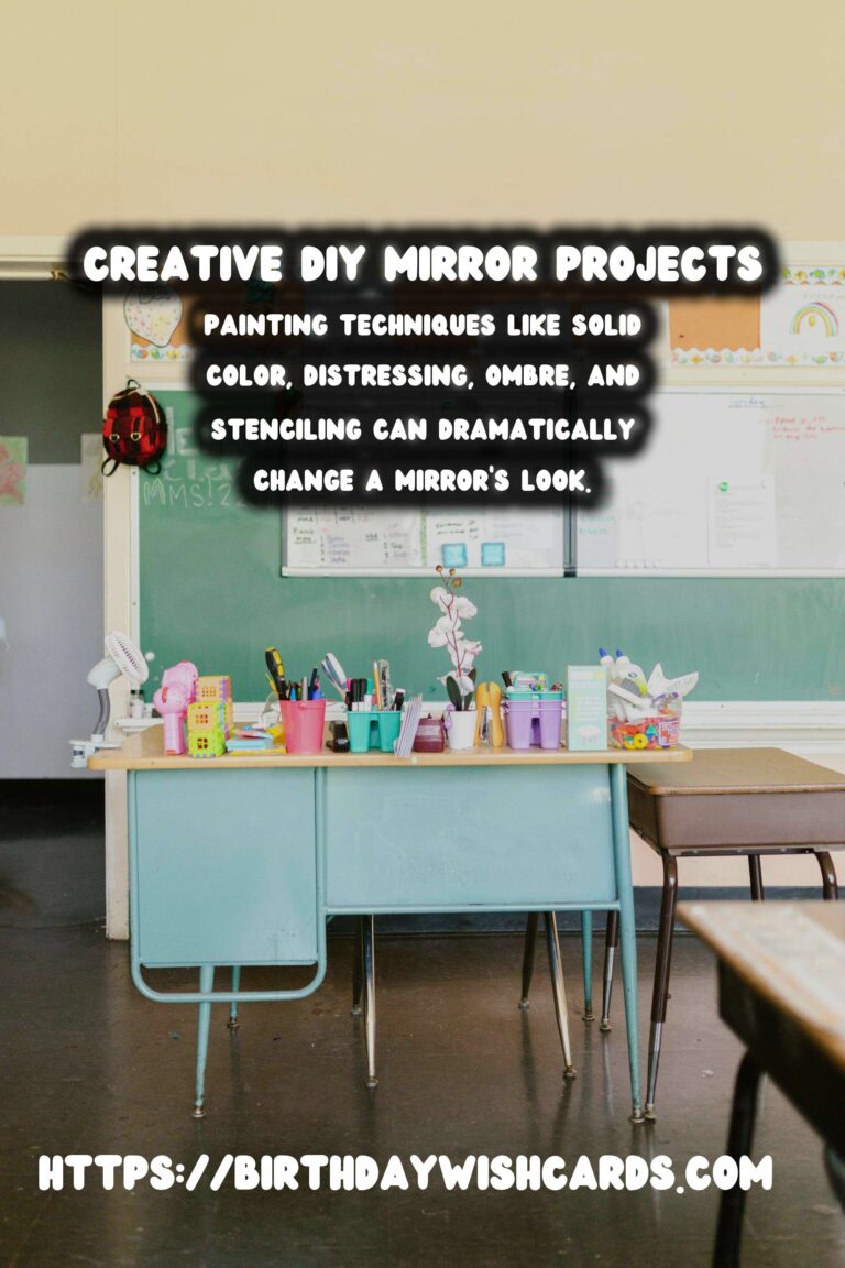 DIY Decorative Mirrors with Painted Frames: A Creative Home Project