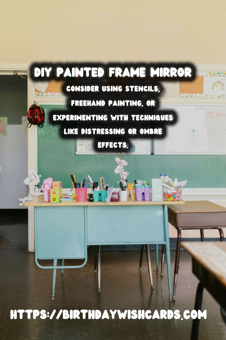 DIY Decorative Mirrors with Painted Frames: A Creative Touch for Your Home