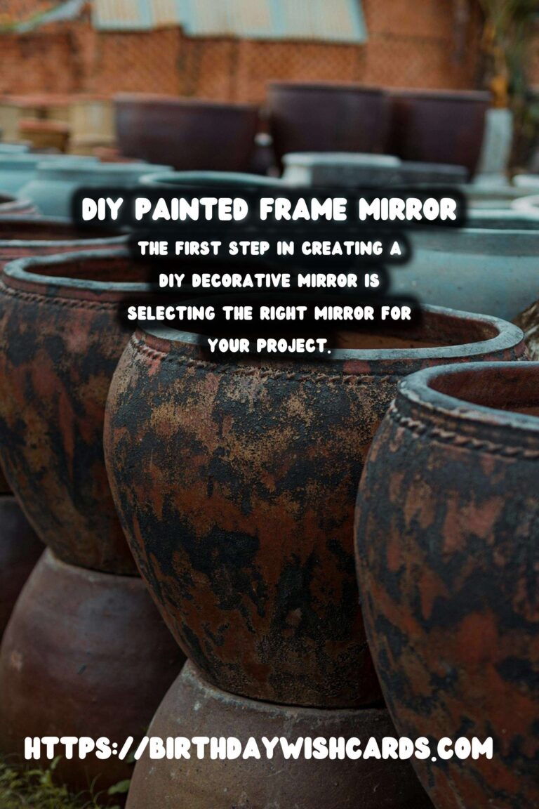 DIY Decorative Mirrors with Painted Frames: A Creative Touch for Your Home
