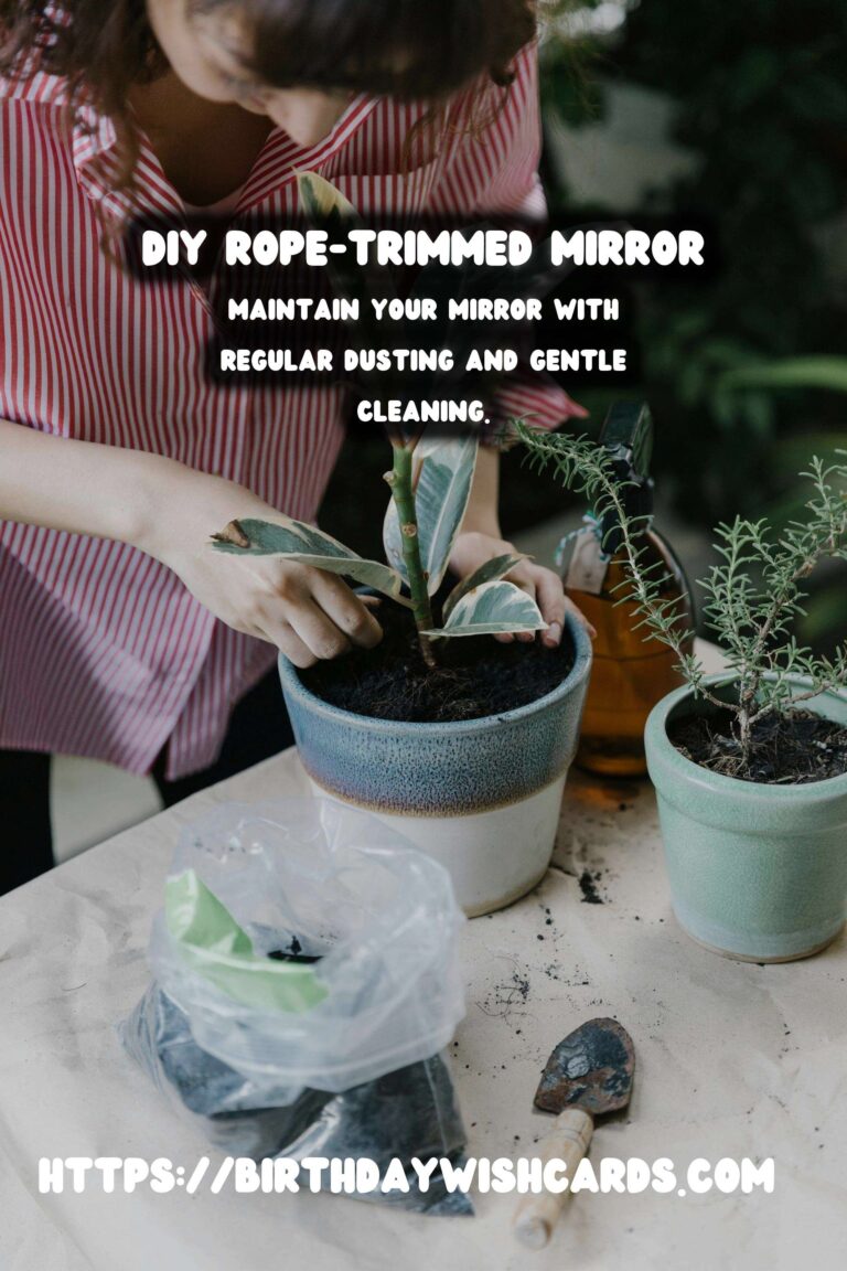 DIY Decorative Mirrors with Rope Details: Crafting Unique Home Accents
