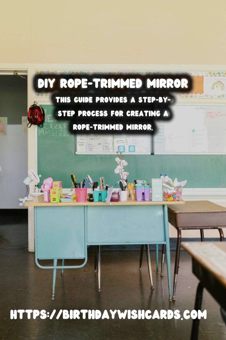 DIY Decorative Mirrors with Rope Details: Crafting Unique Home Accents