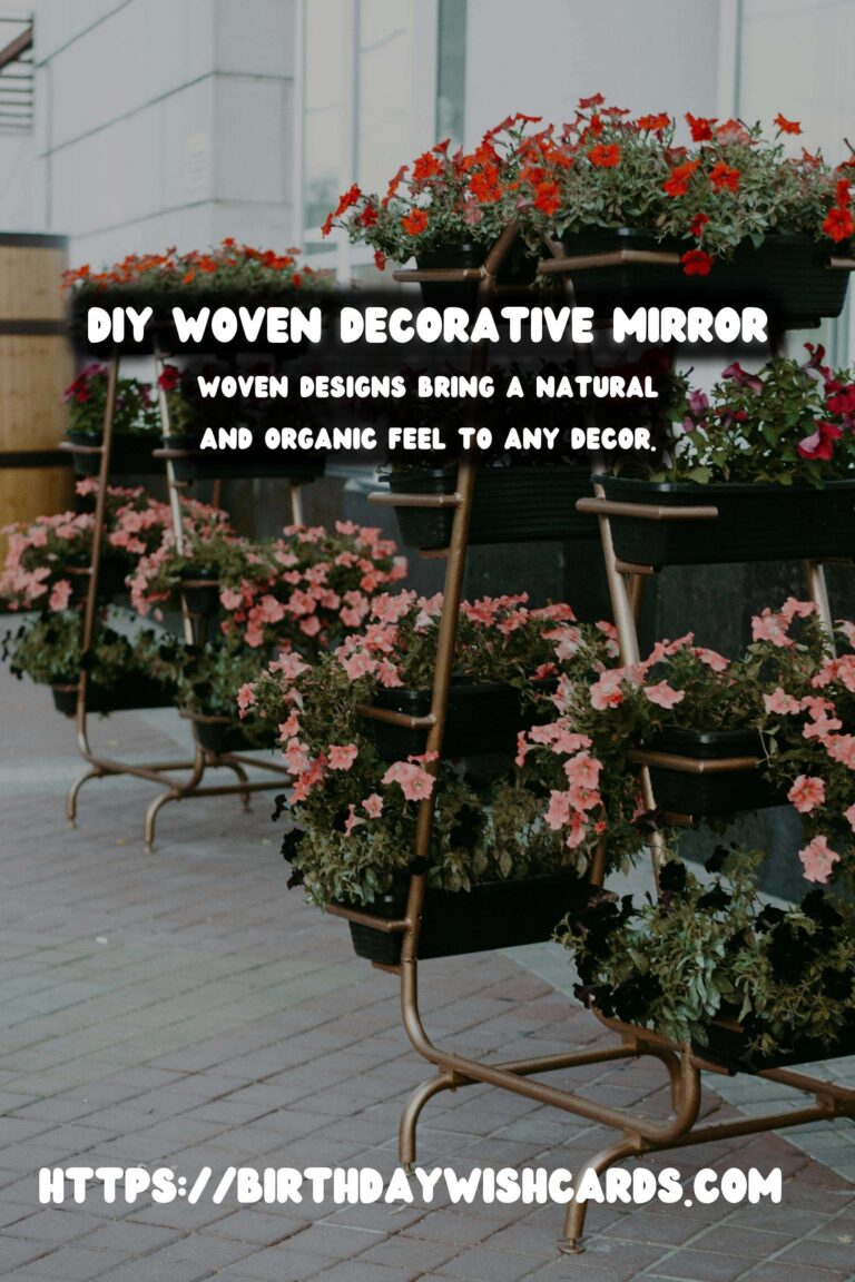DIY Decorative Mirrors with Woven Details: Crafting Beautiful Home Accents