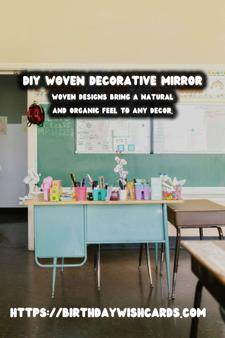 DIY Decorative Mirrors with Woven Details: Crafting Beautiful Home Accents