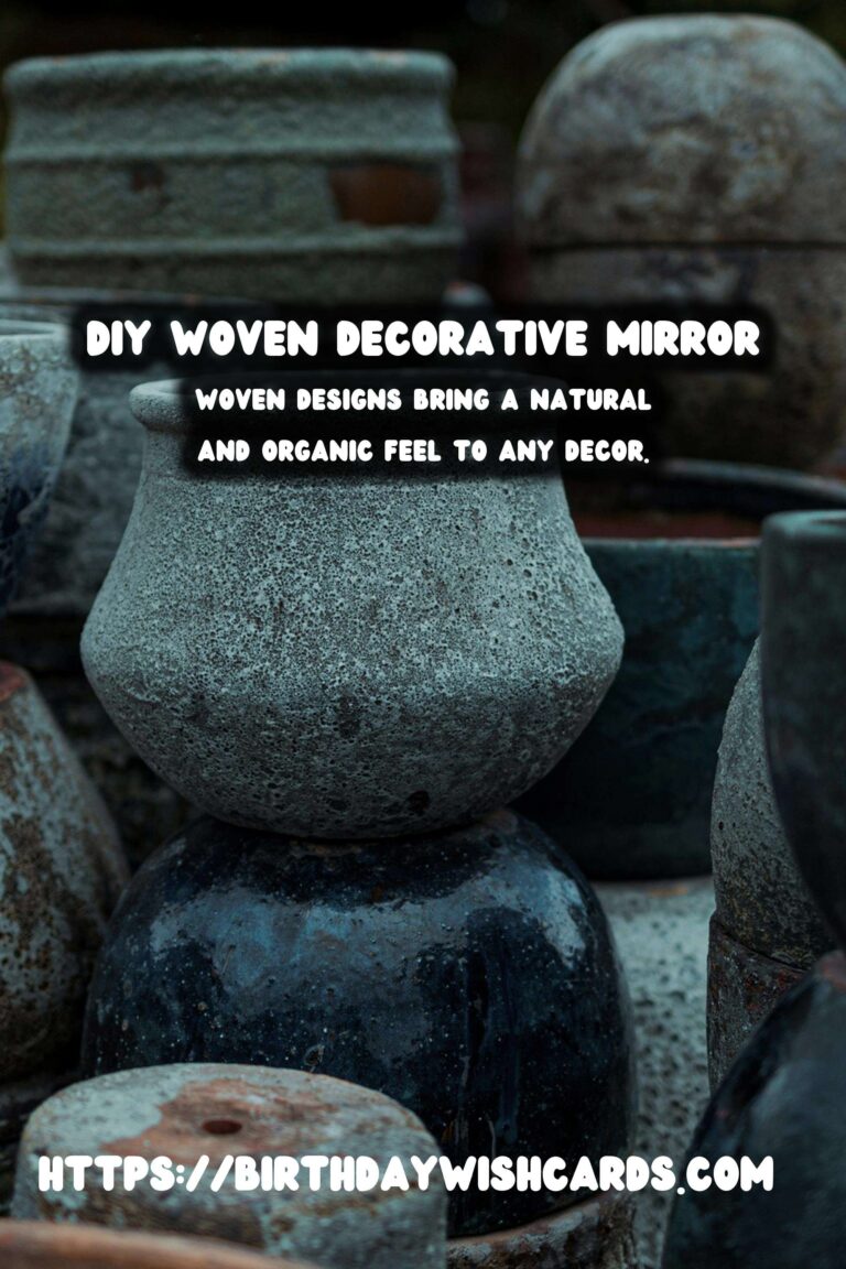 DIY Decorative Mirrors with Woven Details: Crafting Beautiful Home Accents
