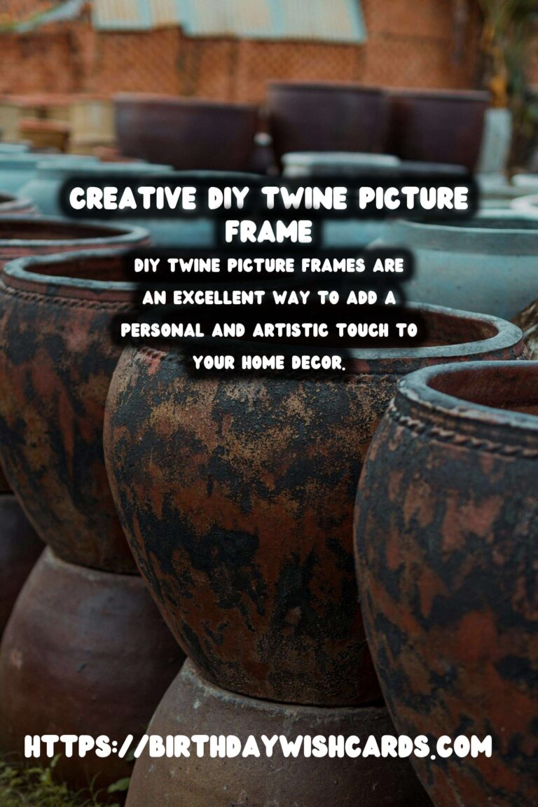 DIY Decorative Picture Frames with Twine: A Creative Guide