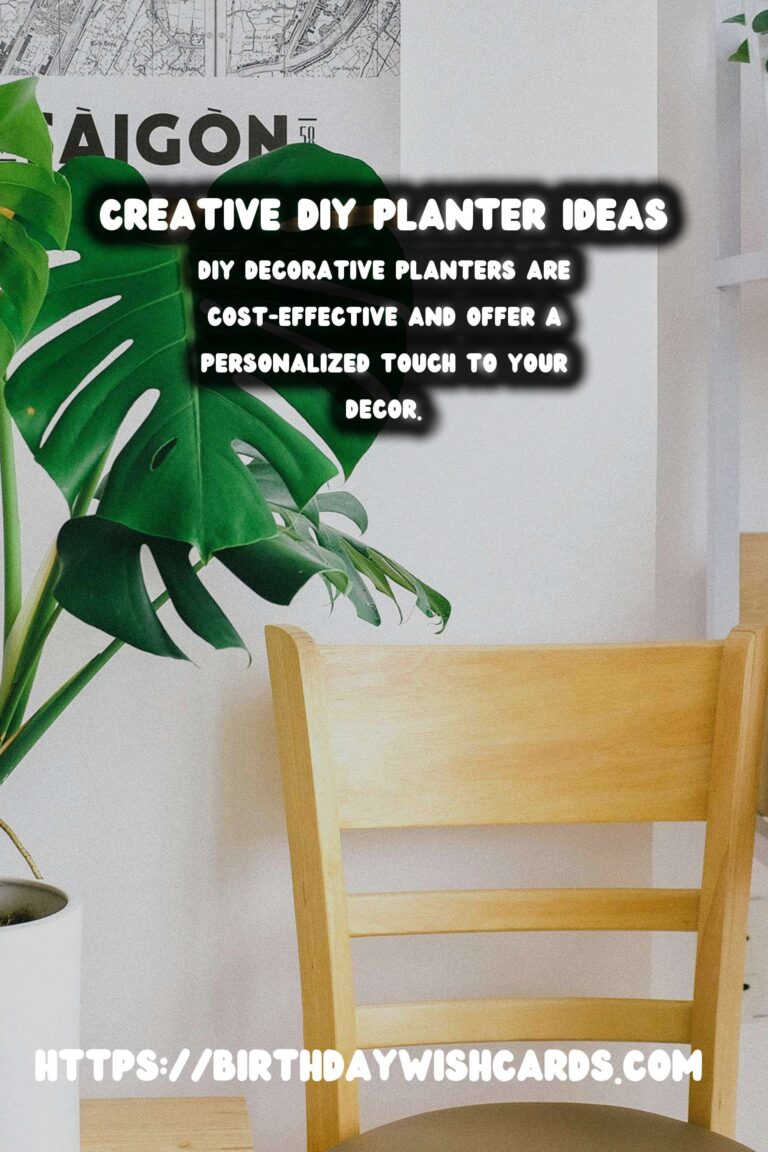 DIY Decorative Planters for Your Home and Garden