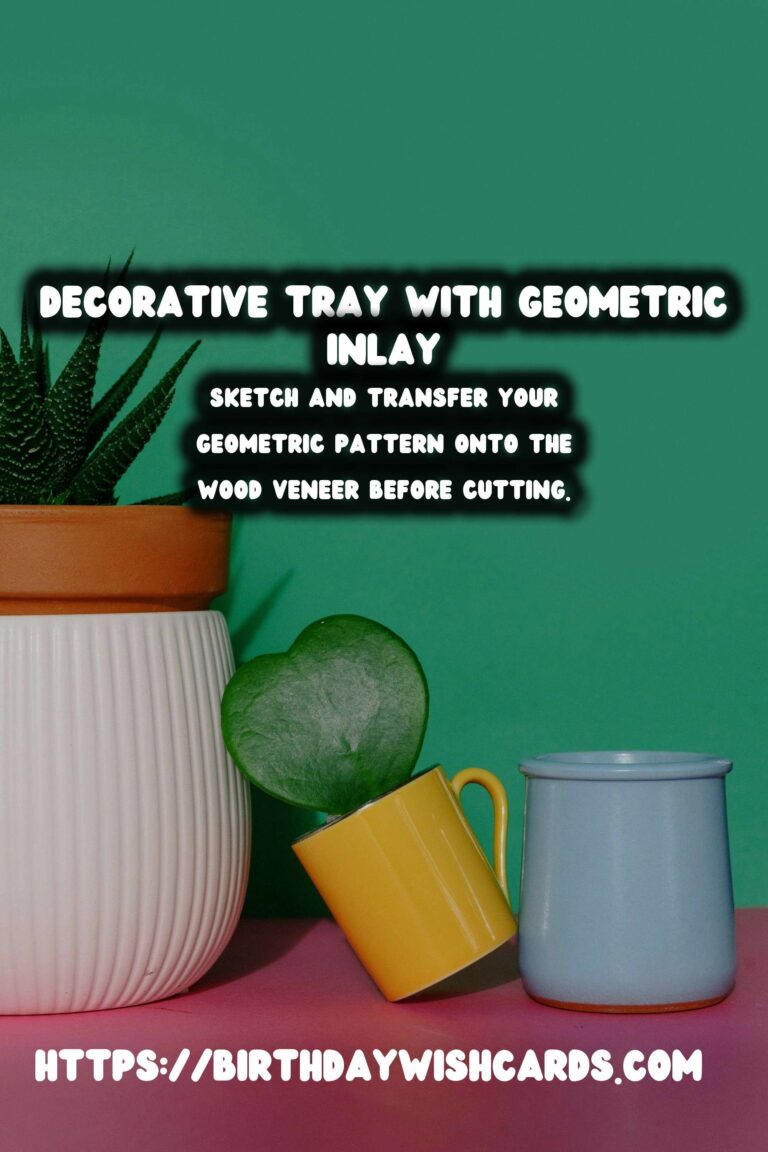 DIY Decorative Trays with Geometric Inlay: A Step-by-Step Guide