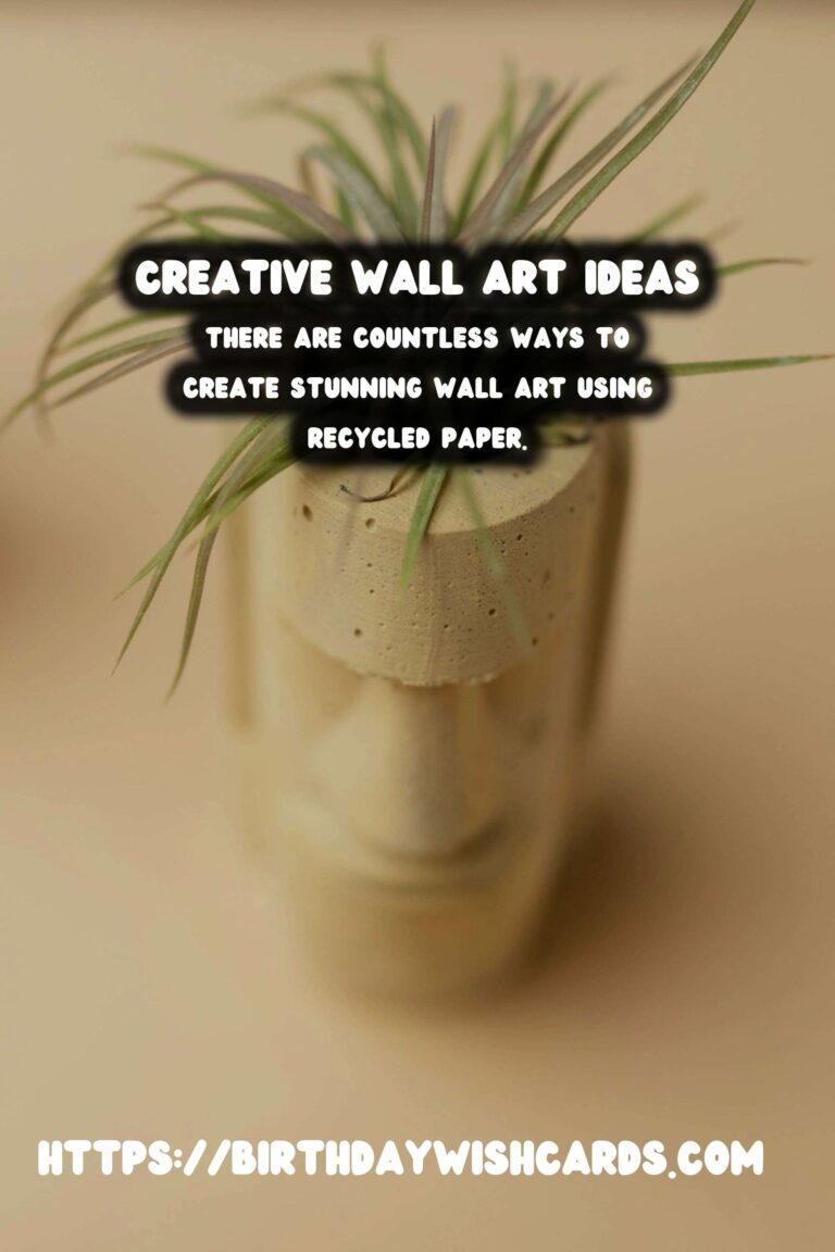 DIY Decorative Wall Art from Recycled Paper: Creative Ideas to Transform Your Space