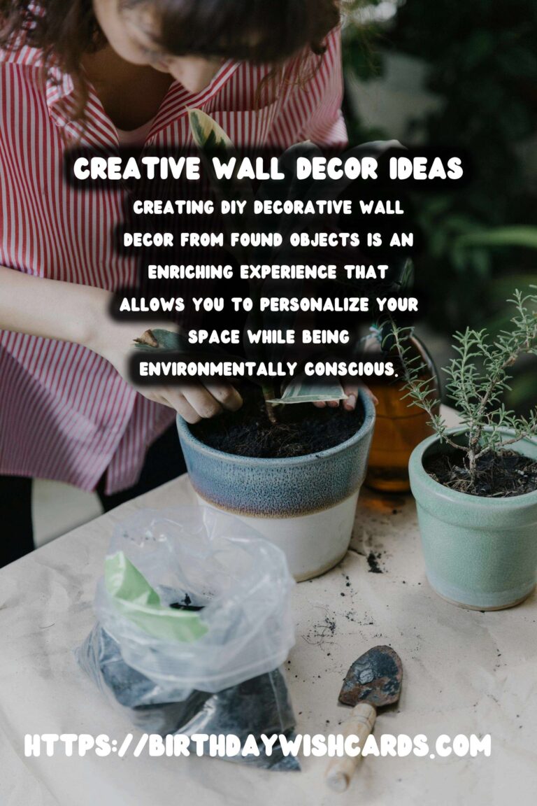 DIY Decorative Wall Decor from Found Objects: Transform Your Space with Creativity