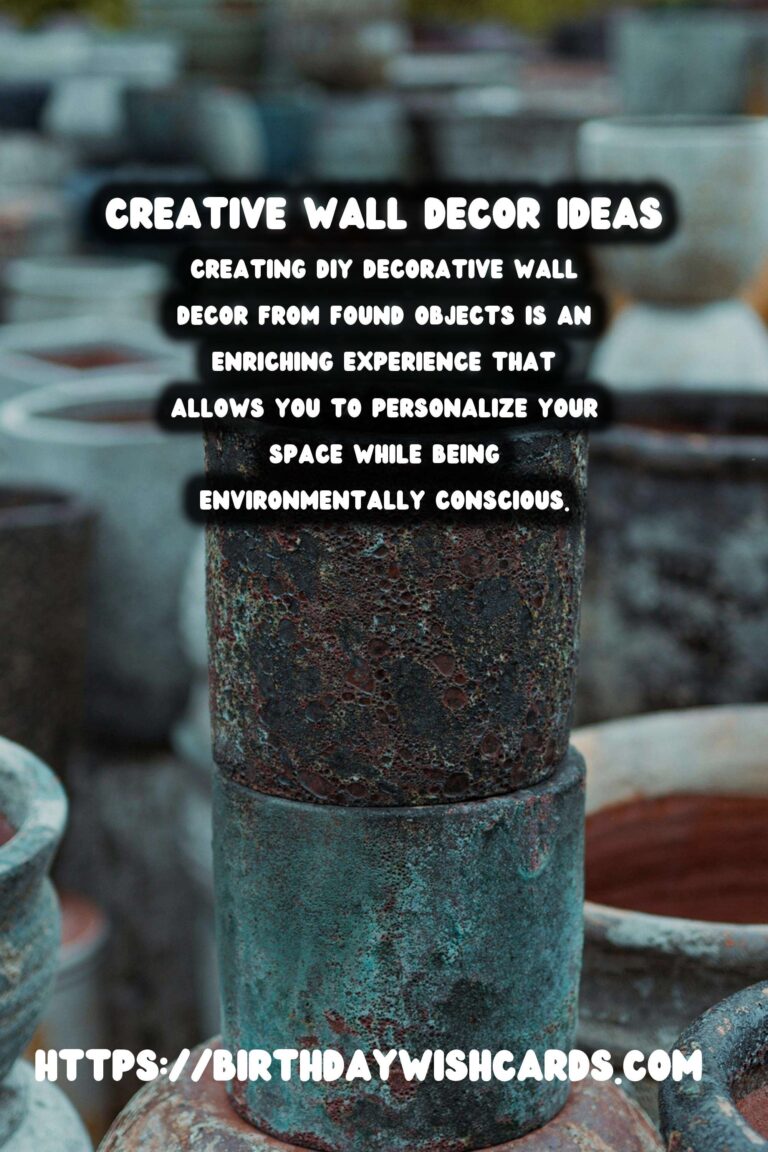 DIY Decorative Wall Decor from Found Objects: Transform Your Space with Creativity