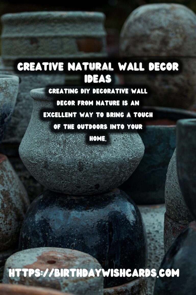 DIY Decorative Wall Decor from Nature: Transform Your Home with Natural Elements