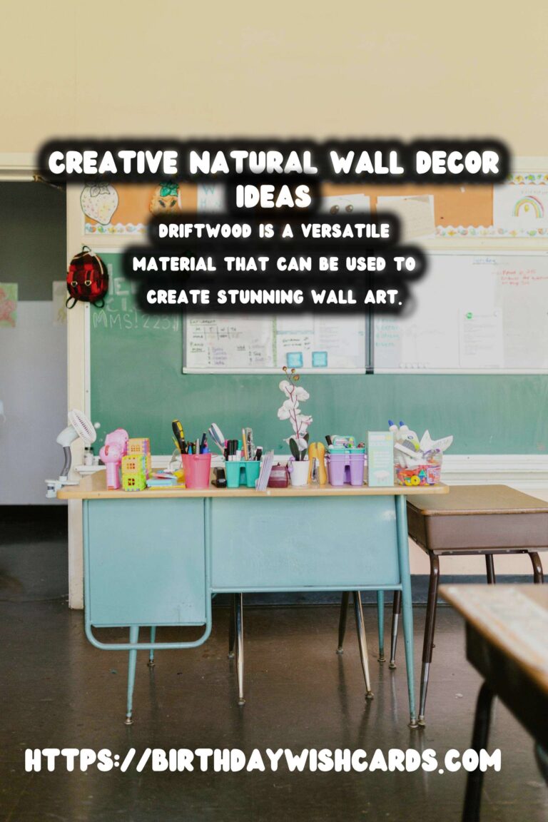 DIY Decorative Wall Decor from Nature: Transform Your Home with Natural Elements