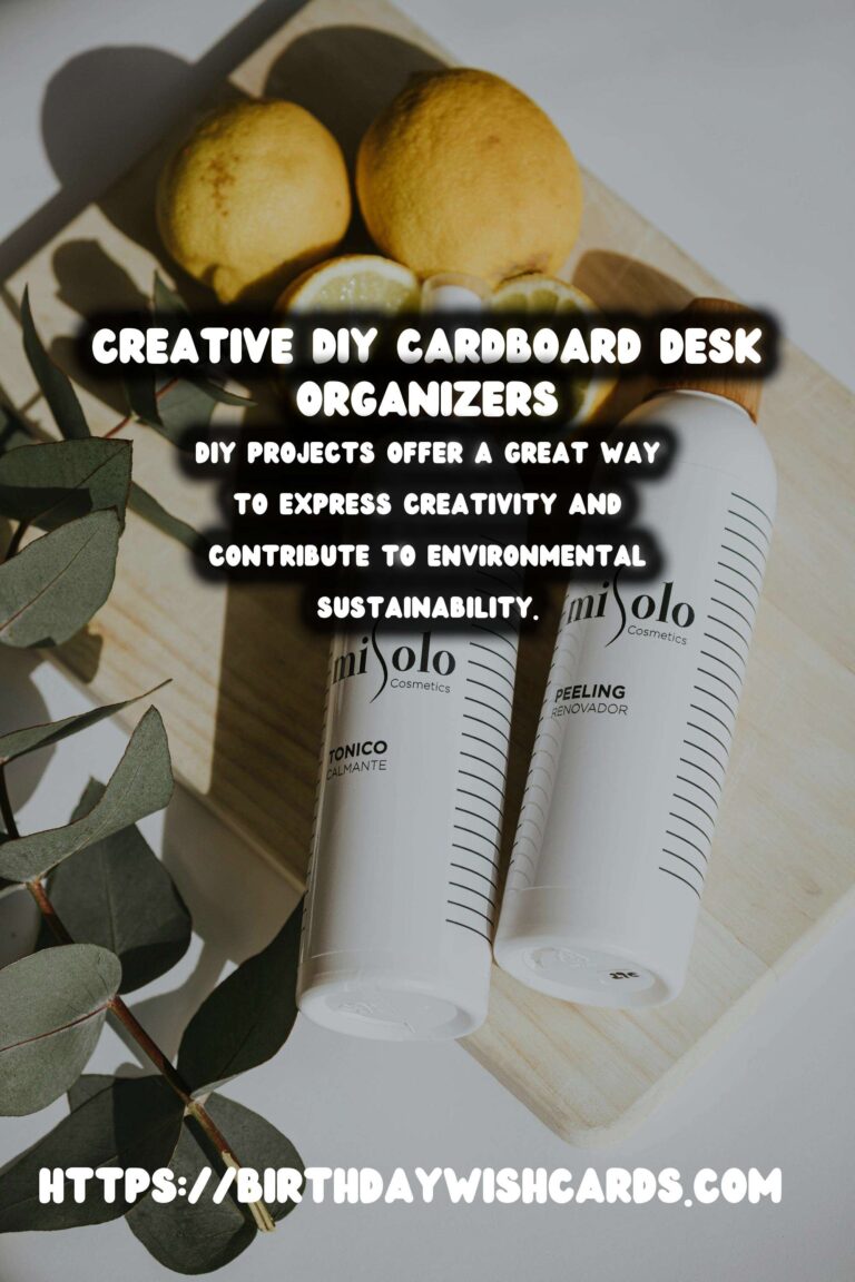 DIY Desk Organizers from Cardboard: A Creative and Eco-Friendly Solution