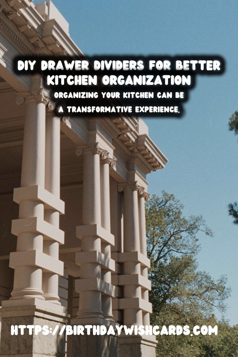 DIY Drawer Dividers for Kitchen Organization: A Comprehensive Guide