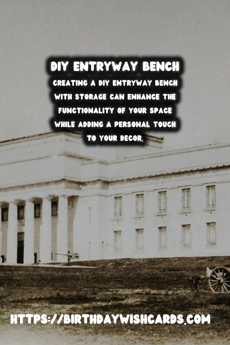 DIY Entryway Bench with Storage: Create a Functional and Stylish Addition to Your Home