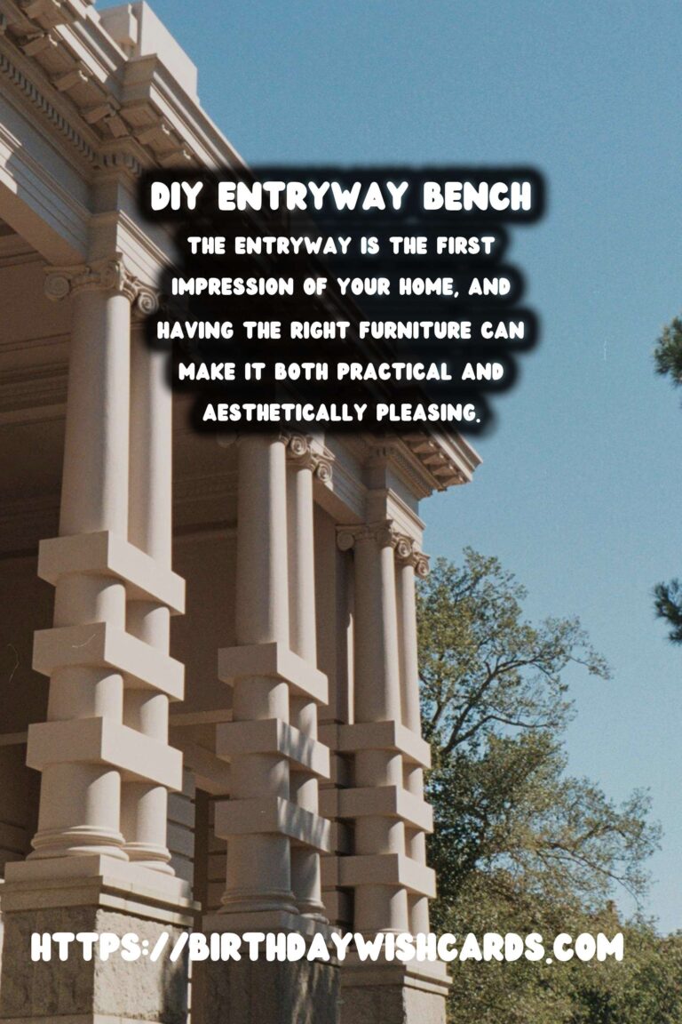 DIY Entryway Bench with Storage: Create a Functional and Stylish Addition to Your Home