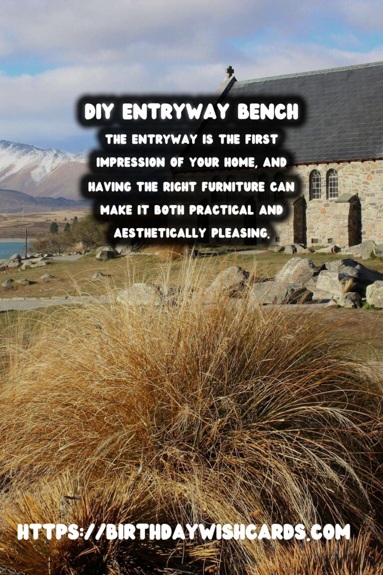 DIY Entryway Bench with Storage: Create a Functional and Stylish Addition to Your Home