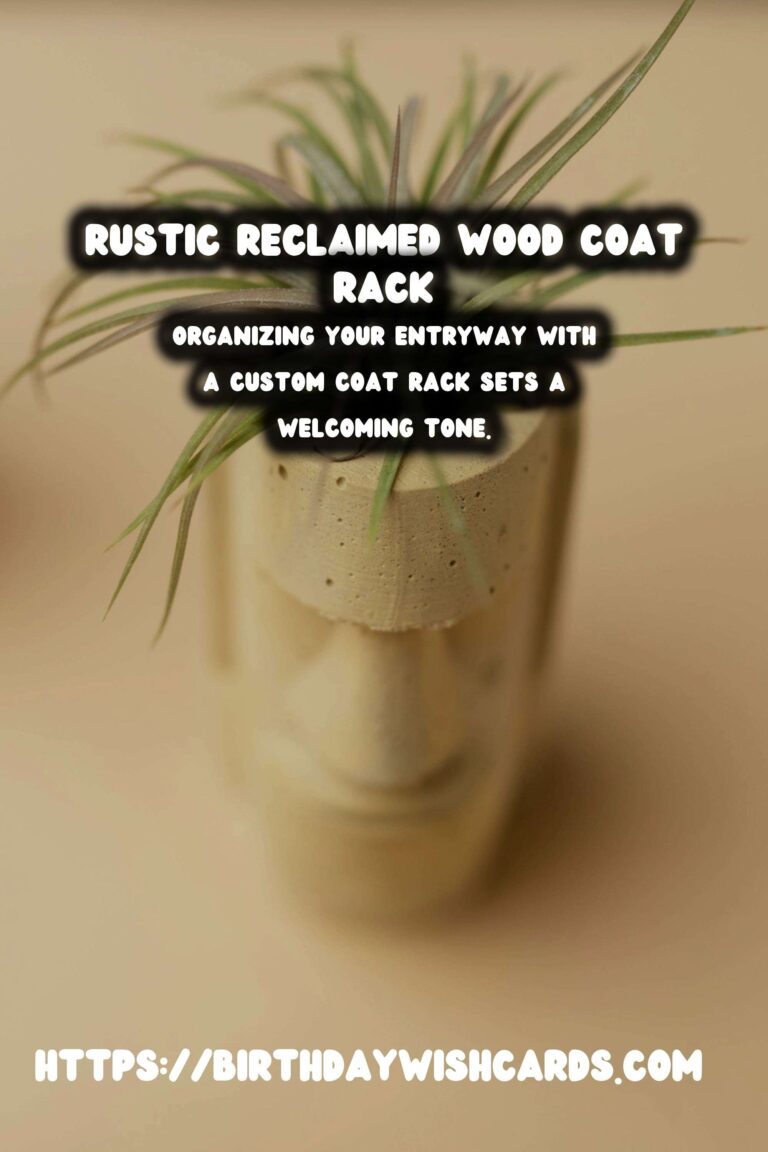 DIY Entryway Coat Rack Using Reclaimed Wood for a Rustic Touch